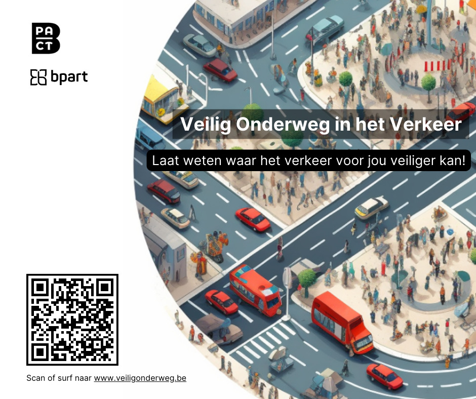 Veilig Onderweg – Liggend met QR code